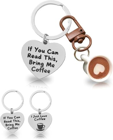 Coffee keychain takeaway bag charm is a great gift for family and friends who love coffee in Saudi Arabia