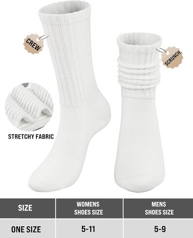 3 أزواج من الجوارب الدائرية للنساء، جوارب رياضية مريحة ومترهلة، جورب كاجوال من القطن متوسط ​​الساق، مقاس واحد يناسب 5-11 in Kuwait