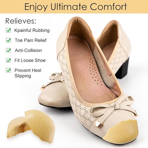 6 Pcs Shoe Filler Insert for Loose Shoe Toe Cushion Fillers Make Shoes Fit All Day Comfort Inserts to Make Shoes Smaller Inserts for Men Women Casual Sports High Heels Boots in Saudi Arabia