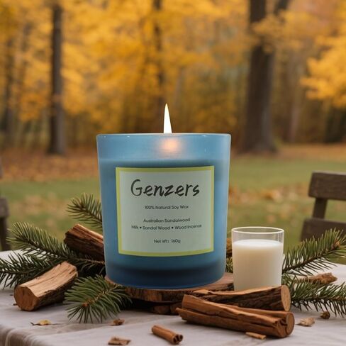 Bergamot Citrus Scented Candle Gift Set,Wood Wick Candles Orange Blossom Scent,Non Toxic Natural Candle Soy Wax Clean Burning,Jar Candle with Crackling Wick,Warmer Lamp Candle Aromatherapy Gift in Saudi Arabia