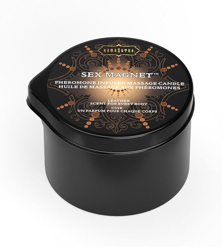 Kama Sutra Pheromone Massage Candles 2oz Pour spout Massage Candle with Coconut Oil, shea Butter, and pheromone Infused scents. (Blue Lotus) in Saudi Arabia