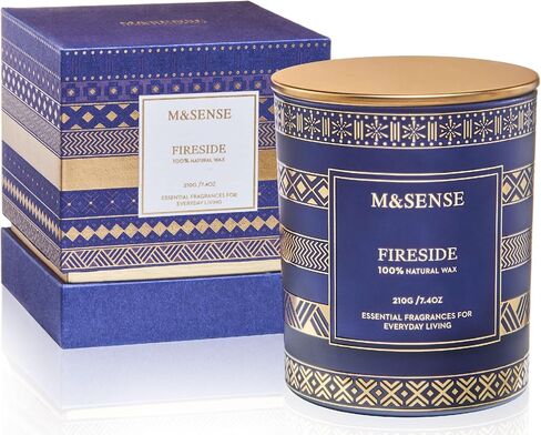M&SENSE Rose Ivy Soy Candle, Natural 7.4oz 45 Hours Slow Burning, Luxury Aromatherapy Candle for Stress Relief Home Decor, Winter Housewarming New Year Gifts for Her in Saudi Arabia