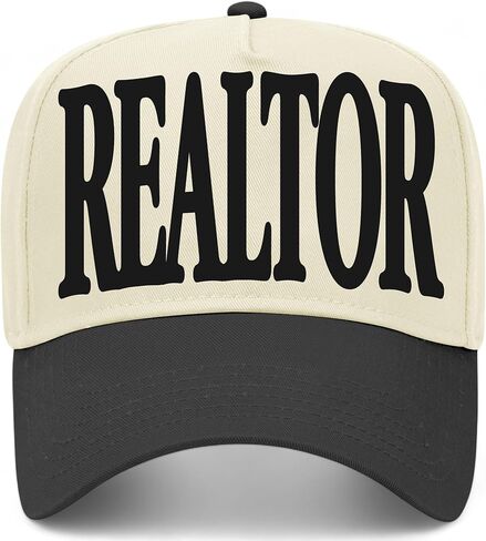 Realtor Serif Hat | Premium Adjustable Snapback Baseball Vintage Trucker Hat for Men & Women in Saudi Arabia