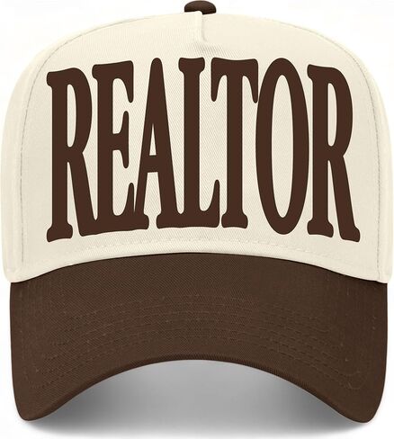 Realtor Serif Hat | Premium Adjustable Snapback Baseball Vintage Trucker Hat for Men & Women in Saudi Arabia