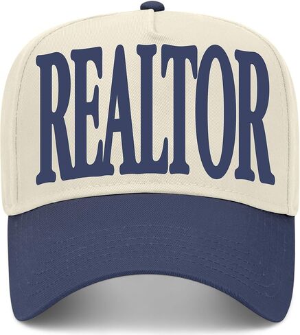 Realtor Serif Hat | Premium Adjustable Snapback Baseball Vintage Trucker Hat for Men & Women in Saudi Arabia