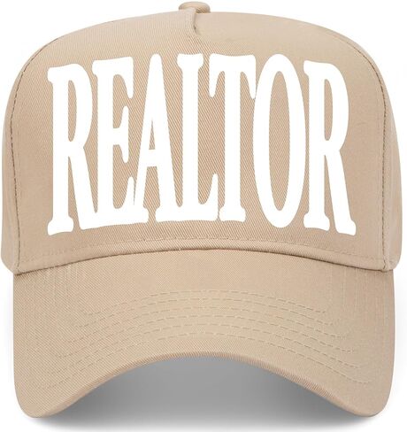 Realtor Serif Hat | Premium Adjustable Snapback Baseball Vintage Trucker Hat for Men & Women in Saudi Arabia