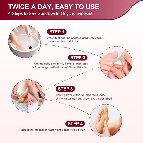 Toenail Treatment, Extra Strength Repairs Damaged Nail Liquid Treatment for Damaged Nail, Nail Discolored, Toenail, Help Nail Grow - Spray and Soft Brush Head (1 Fl Oz/30 ml x 2 Pack) in Saudi Arabia