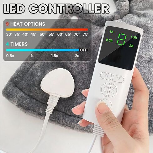 وسادة تسخين للرقبة والكتفين والظهر، وسادة حرارية كهربائية بوزن 2.6 رطل لتخفيف الألم، هدايا عيد الميلاد للنساء والرجال والأم والأب، لفافة تسخين كبيرة مؤهلة من FSA، 9 إعدادات للحرارة و11 مؤقت in Kuwait