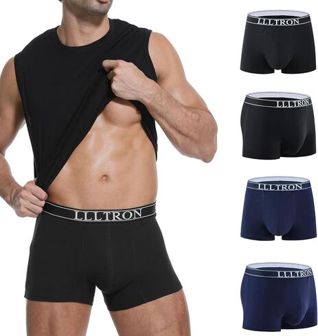 Mens Incontinence Underwear Washable 150ml Absorbent Leak Proof Underwear for Men Bladder Leak with Reusable Mens Urinary Incontinence Boxer Briefs 4pack in Saudi Arabia