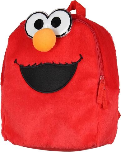 INTIMO Sesame Street Plush Furry Elmo Smile Face 12 Inch Backpack For Daily Use in Saudi Arabia