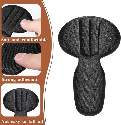Back of Heel Cushion Pads 4PCS Heel Pads for Shoes That are Too Big, Black Mesh Adhesive Heels Grips Reusable Anti Blister Shoe Liners Heels Protectors for Women Men Improve Shoe Fit in Saudi Arabia