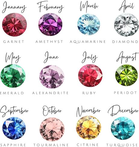 خاتم حجر لشهر الميلاد قابل للتعديل، سوار من الفضة الإسترلينية 925، مجوهرات ملفوفة بسيطة، إكسسوارات للأم والجدة والصديقة لها، BFF، عيد الأم، الفتيات، هدية ذاتية، خواتم الذكرى السنوية للنساء in Kuwait