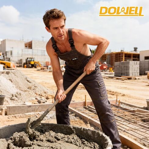 Men's Bib Overalls Sturdy Canvas Work Overalls with Knee Pad Pockets in Saudi Arabia