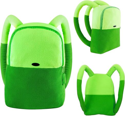 حقيبة ظهر أزياء Rose's Secret لأزياء Adventure Times Cosplay: Anime Merch Character Finn the Human Green Bag in Kuwait