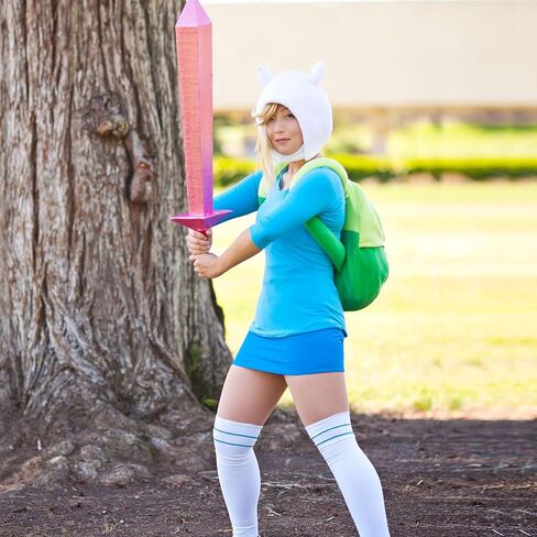 حقيبة ظهر أزياء Rose's Secret لأزياء Adventure Times Cosplay: Anime Merch Character Finn the Human Green Bag in Kuwait