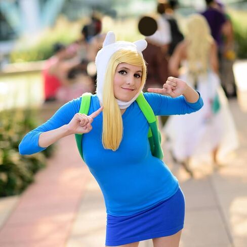 حقيبة ظهر أزياء Rose's Secret لأزياء Adventure Times Cosplay: Anime Merch Character Finn the Human Green Bag in Kuwait