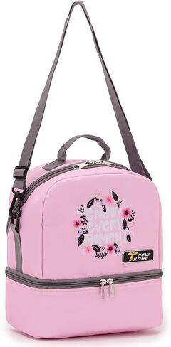 حقيبة غداء جديدة للأطفال من TILAMI معزولة بشكل مزدوج لحقيبة الظهر المتدحرجة للفتيات والأولاد للسفر والنزهات المدرسية، باللون الأزرق الداكن in Kuwait