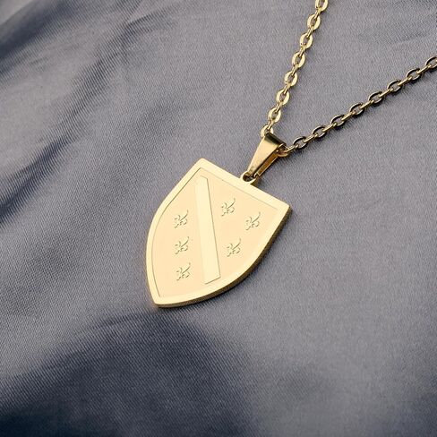 CHOORO Shield Charm Necklace Culture Jewelry Bosnia and Herzegovina Gift in Saudi Arabia