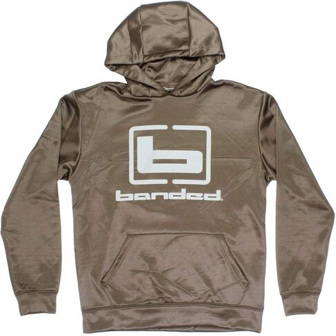Banded Logo Hoodie – Soft Cotton-Blend Hunting & Casual Sweatshirt with Adjustable Hood in Saudi Arabia