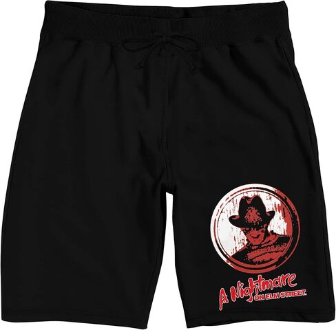 Nightmare On Elm Street Freddy Krueger Men's Black Sleep Pajama Shorts in Saudi Arabia