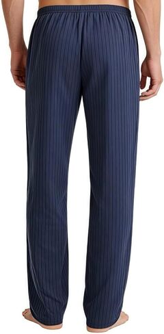 Mens Pajama Pants, Ultra-Thin Lightweight Plaid Cotton Lounge Loose Comfortable Sleepwear Casual Wearable Home Pants(L-XXL) in Kuwait