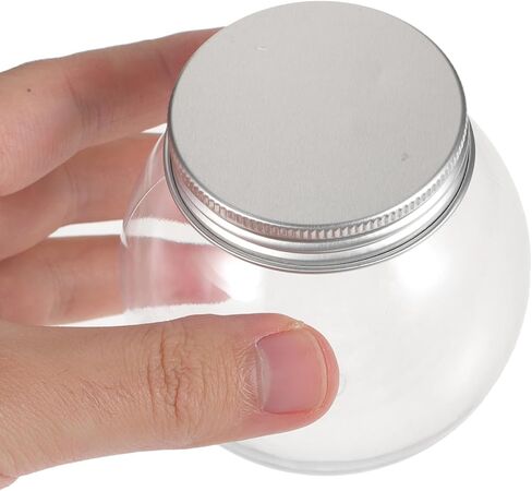 DOITOOL 12 Pack DIY Snow Globe Kit Clear Plastic Snowball with Screw Cap 3.35 X 2.76 Inch Fillable Water Globe for DIY Crafts Holiday Decorations in Saudi Arabia