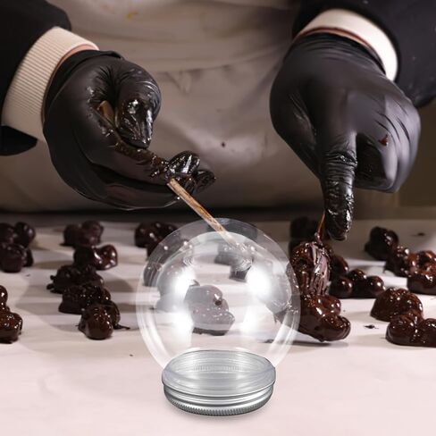DOITOOL 12 Pack DIY Snow Globe Kit Clear Plastic Snowball with Screw Cap 3.35 X 2.76 Inch Fillable Water Globe for DIY Crafts Holiday Decorations in Saudi Arabia