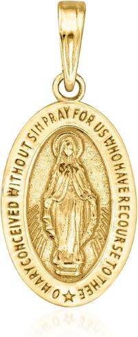 Canaria Fine Jewelry Ross-Simons 10kt Yellow Gold Miraculous Medal Pendant in Saudi Arabia