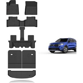 KELCSEECS All Weather Floor Mats Custom Fit for Toyota Tacoma Double Cab 2005-2015 (Not for Manual Models) All Season Guard for Car Mats TPE Odorless Floor Liners Tacoma Accessories Front& Rear Row in Kuwait