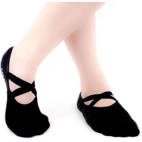 Cotton Yoga Socks Non Slip Ideal for Yoga Pilates Barre Fitness Sticky Toe Grip Socks Great as Slippers Too in Saudi Arabia