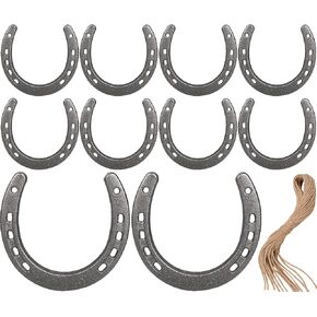 Abuntor 10Pack Horseshoe Lucky Cast Iron Horse Shoes for Decorations Perfect for Home Wall Decor,DIY Projects and Gifts in Kuwait