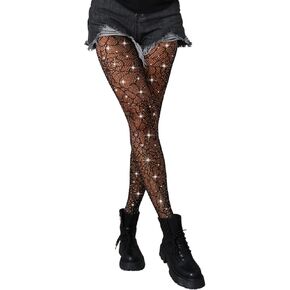 Sparkle Fishnet Stockings for Women, High Waist, Stretchy & Snag-Free for Daily Wear, Parties, Cosplay in Saudi Arabia