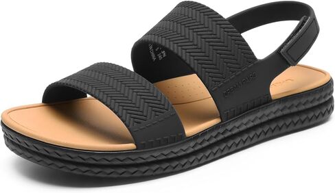 DREAM PAIRS Women's Beach Water Summer Flat Sandals | Lightweight, Quick-dry Upper, Footbed with Arch Support, Non-slip & Durable TPR Outsole for Beach or City Walking in Saudi Arabia
