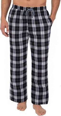 Men Long Comfy Casual Pajama Pants With Pockets & Drawstring in Saudi Arabia