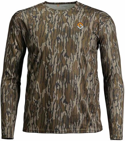 ScentLok Featherweight Long Sleeve Lightweight Camo Hunting Crew Shirt for Men in Saudi Arabia