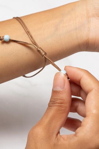 VNG Handmade Pressed Flower Bracelet Set, 8 Pack Adjustable Woven Cord Bracelets with Colorful Beads, Boho Style Friendship Jewelry in Saudi Arabia