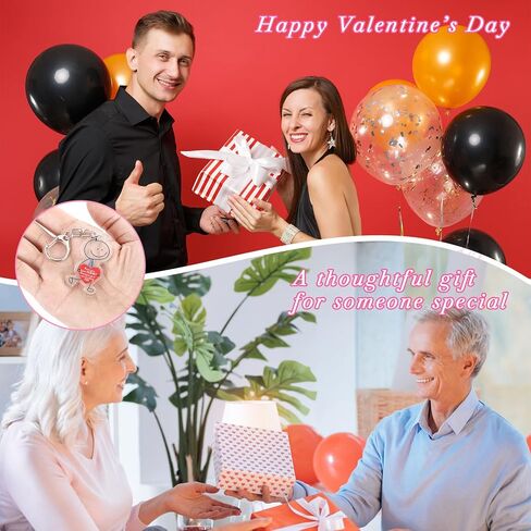 Thyle 24 Pcs Valentines Day Keychain Gifts Funny Slang Keychains Bulk Valentines Day Party Favors for Friends Gen Alpha Gifts in Saudi Arabia