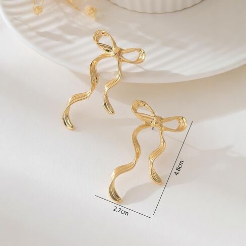 Valentines Earrings for Women Gold Hot Pink Black Red Bow Earrings Christmas Holiday Earring Valentines Day Outfits for Women Valentine's Day Gifts for Her in Saudi Arabia