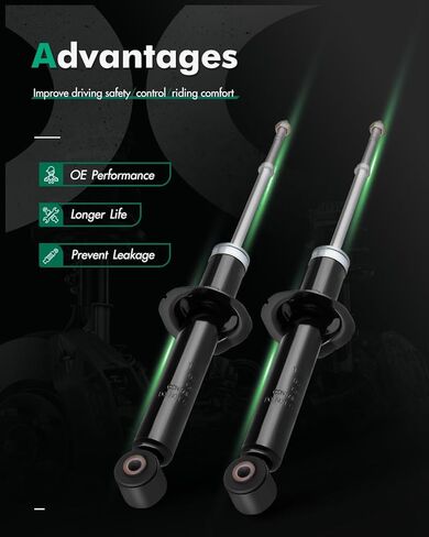 Shocks, SCITOO Rear Gas Struts Shock Absorbers fit 2000 2001 2002 2003 2004 2005 2006 for Nissan Sentra Compatible with 341279 71312 Set of 2 in Saudi Arabia