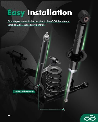 Shocks, SCITOO Rear Gas Struts Shock Absorbers fit 2000 2001 2002 2003 2004 2005 2006 for Nissan Sentra Compatible with 341279 71312 Set of 2 in Saudi Arabia