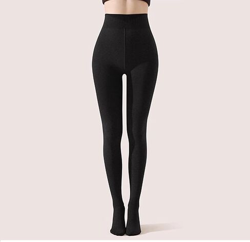 2 Pairs Women's Thermal Fleece Lined Tights for Women, Black 400D Opaque Pantyhose, High Waist Warm Winter Leggings with Lightweight & Non-See Through, Cold Weather in Saudi Arabia