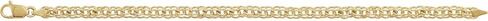 14K Gold Solid Double Link Charm Bracelet in Saudi Arabia