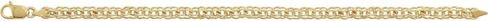 14K Gold Solid Double Link Charm Bracelet in Saudi Arabia