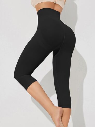 Shapewear Capri Leggings Tummy Control Pants High Waisted Leggings for Women Butt Lifting Body Shaper Workout Yoga Pants in Saudi Arabia