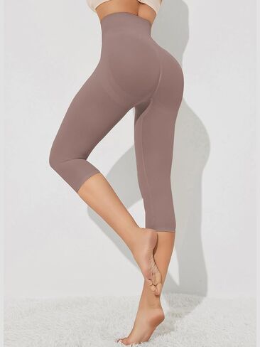 Shapewear Capri Leggings Tummy Control Pants High Waisted Leggings for Women Butt Lifting Body Shaper Workout Yoga Pants in Saudi Arabia