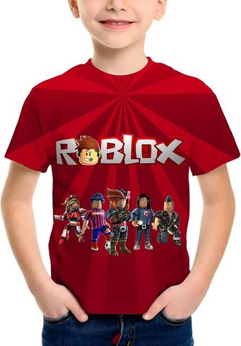 Youth 3D All-Over Print T-Shirt Vibrant Short Sleeve Graphic Tee for Boys & Girls, Crew Neck, Everyday Streetwear in Saudi Arabia