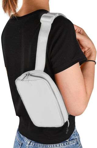 Fanny Pack Waist Bag Travel Belt Bag Adjustable Strap Lightweight Nylon Crossbody Pouch Water Resistant Multi‑Pocket Hip Pack in Saudi Arabia
