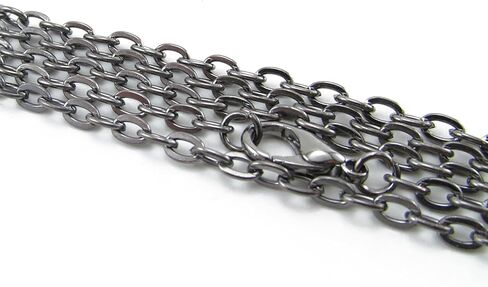 CleverDelights 4x6mm Cable Chain Necklaces - Gold Color - 20 Pack - 24 Inch Chain in Saudi Arabia