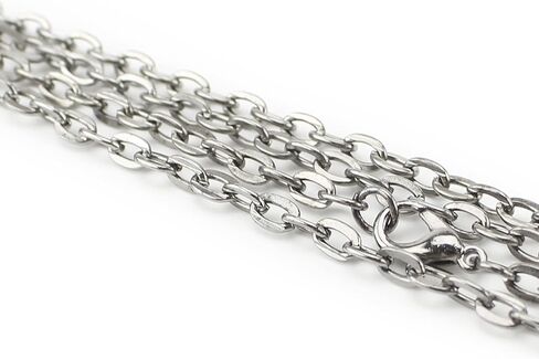 CleverDelights 4x6mm Cable Chain Necklaces - Gold Color - 20 Pack - 24 Inch Chain in Saudi Arabia