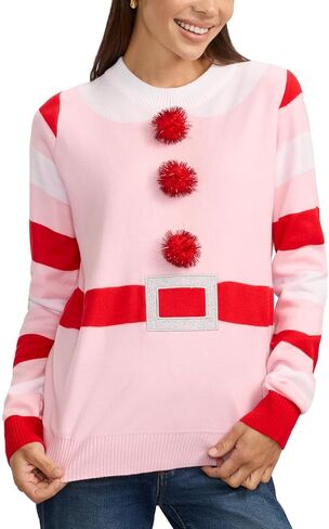 سترات عيد الميلاد النسائية من Tipsy Elves - سترات عيد الميلاد القبيحة للسيدات - بلوفرات شتوية مزخرفة للعطلات in Kuwait